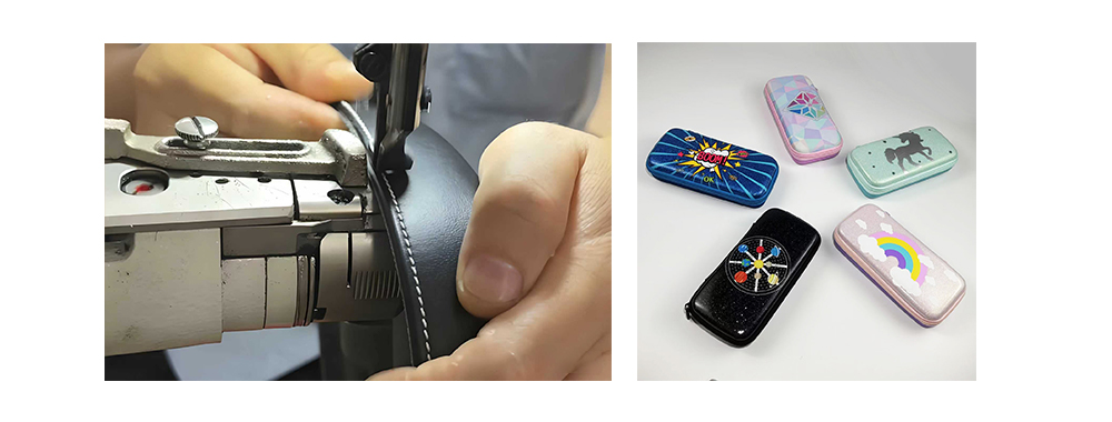 Sewing the boxes Sewing the boxes