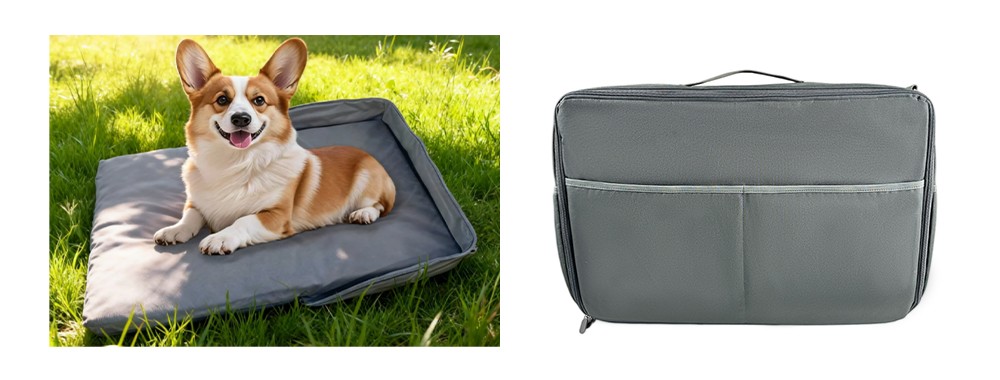 Foldable travel dog bed