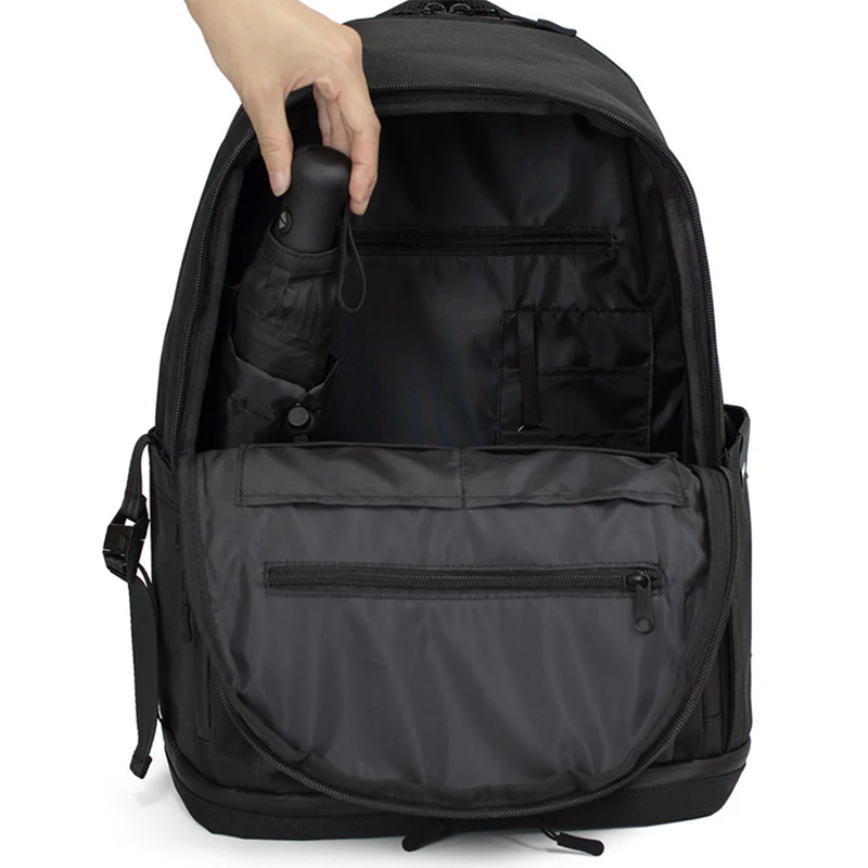 black backpack
