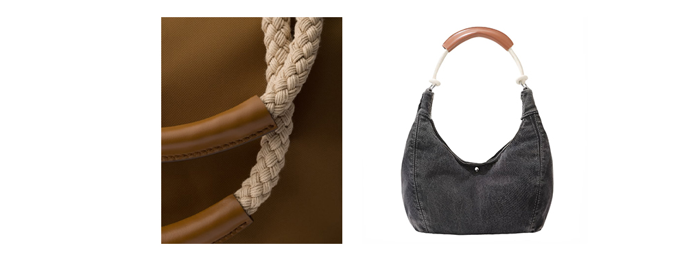 Example of leather wrapped handle