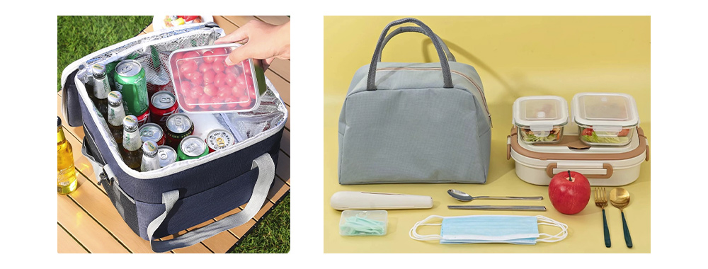Capacities for cooler bag and lunch bag