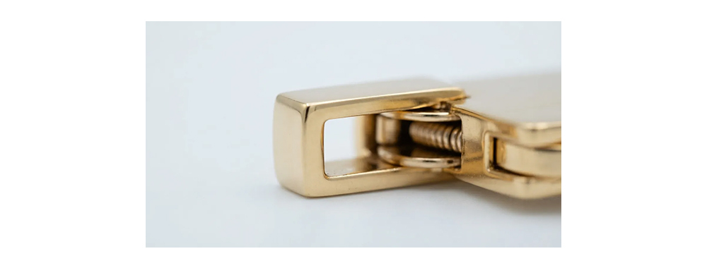 Image displaying electroplated hardware components