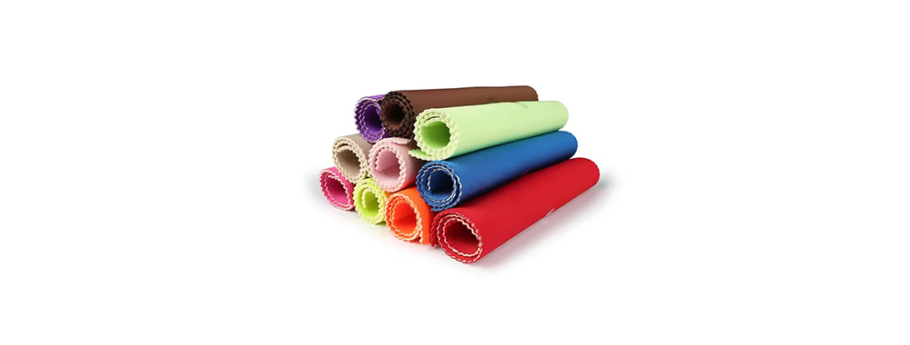 The image displays neoprene rubber fabric